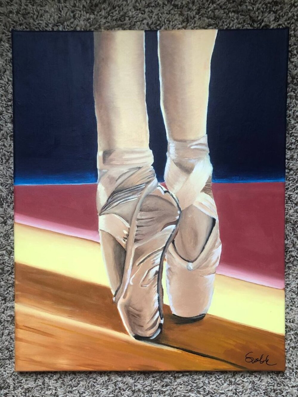 Original Ballerina painting - Picture 3 of 3